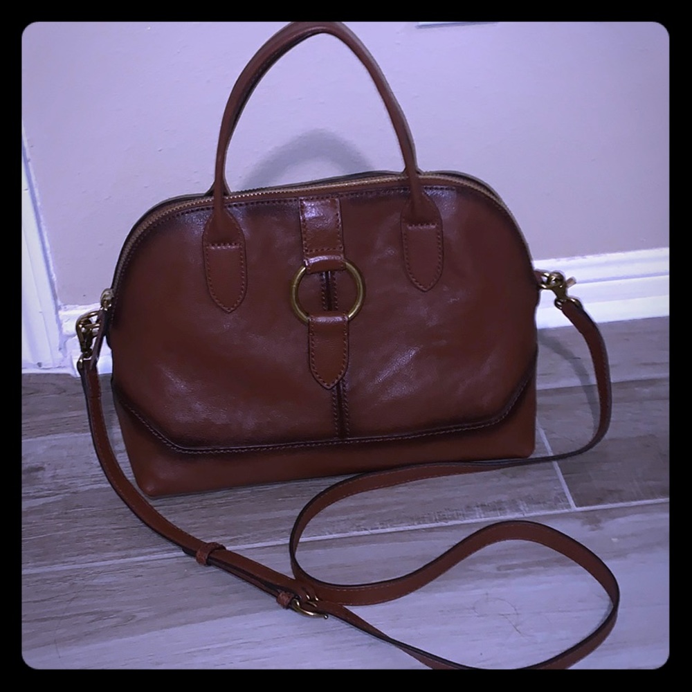 Frye cognac leather handbag